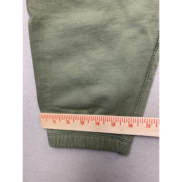 Roots Pants Womens Medium Green Knit Joggers Sweatpants Spellout Logo Pull On - Picture 7 of 9